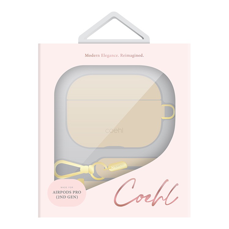 Чехол Uniq COEHL Haven для AirPods Pro 2 (2022) кремовый (Cream)