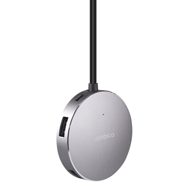 Мульти хаб Rombica Type-C Hub Metal 4 x USB 3.0 серый космос (TC-00060)