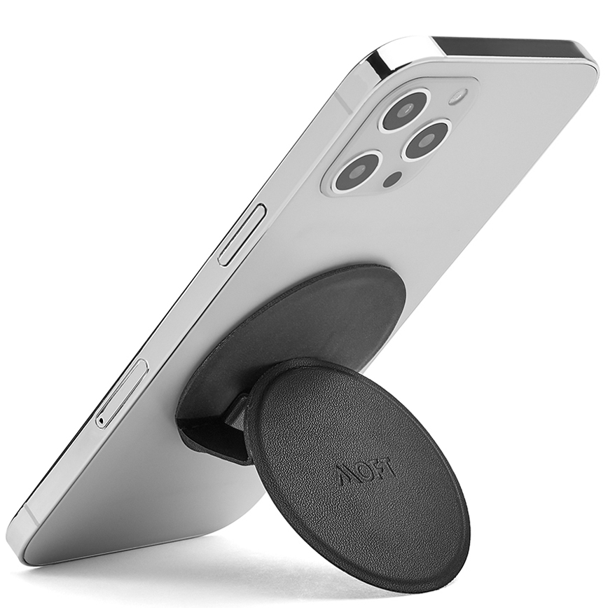 Подставка-держатель для iPhone 12/13/14 MOFT Snap Phone Grip & Stand чёрная (MS018A-1-BK)