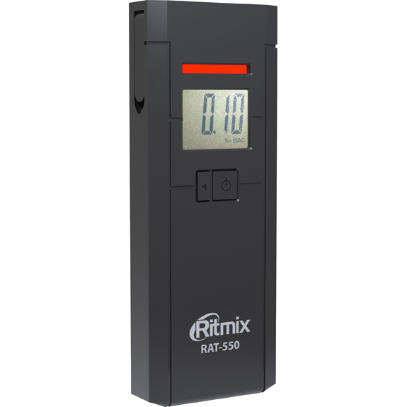 Алкотестер Ritmix RAT-550 чёрный (Диапазон: 0.00-1.00 мг/л; ±0,05 мг/л)