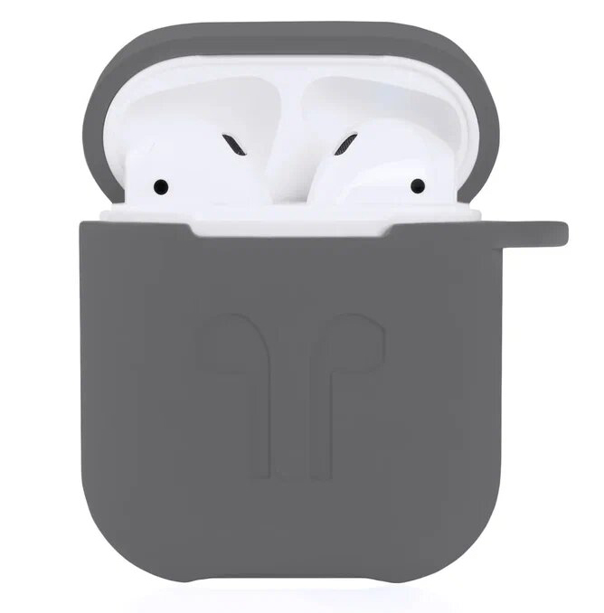 Чехол Guardi Soft Touch Protective Case для Airpods 1/2 тёмно-серый