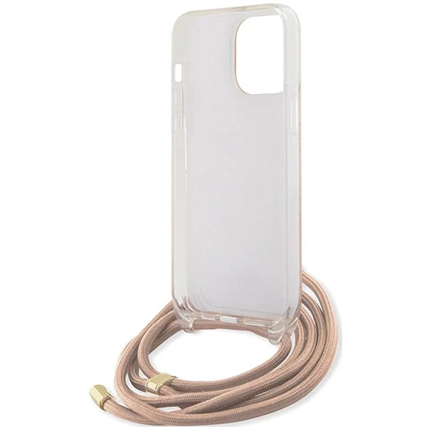 Чехол CG Mobile Guess 4G Printed Crossbody для iPhone 15 Pro Max розовый