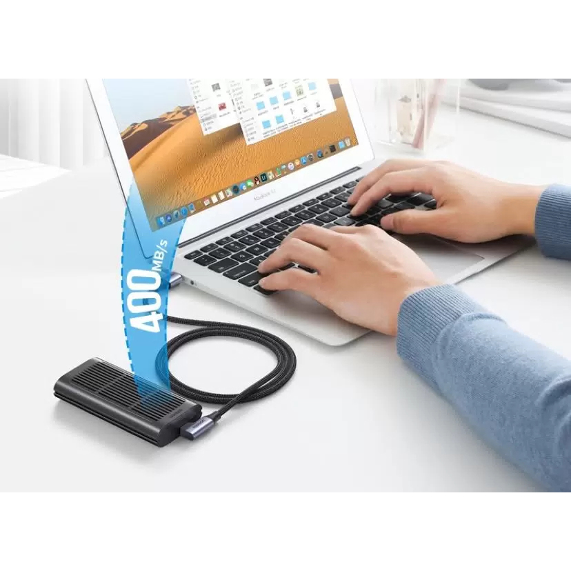 Кабель Ugreen US385 USB Type-C - USB Angled Cable (1 метр) чёрный (20299)