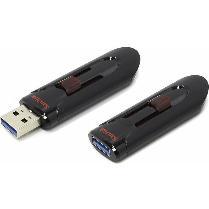 Флеш-накопитель SanDisk CZ600 Cruzer Glide 64 Гб чёрная