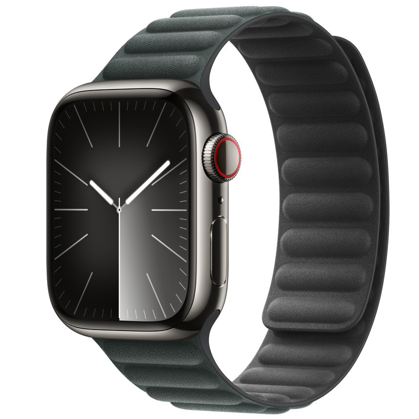 Ремешок Apple Magnetic Link для Apple Watch 41 мм (M/L) тёмно-зелёный (Evergreen)