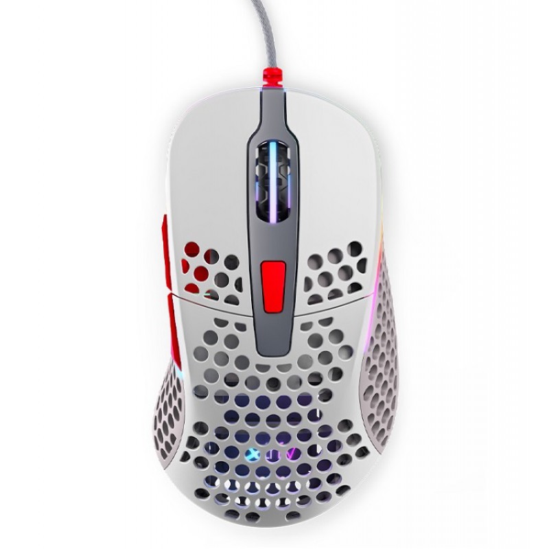 Игровая мышь Xtrfy M4 c RGB подсветкой белая (Retro)