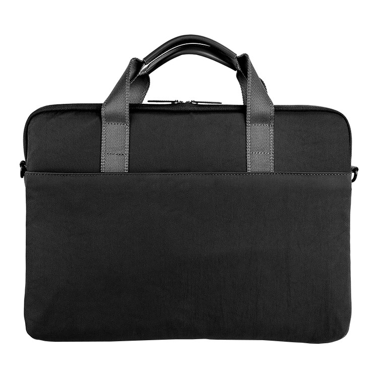 Сумка Uniq Stockholm Nylon Messenger Bag для ноутбуков 16" чёрная (Black)