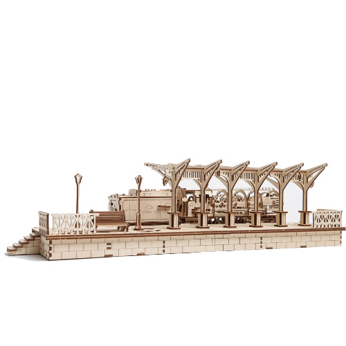 3D-пазл UGears Перрон (Railway Platform)