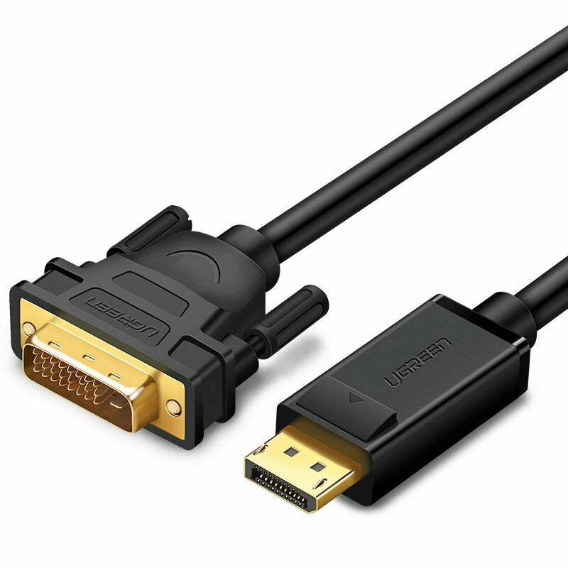 Кабель UGREEN DP103 DP Male to DVI Male Cable (1,5 метра) чёрный (10243)