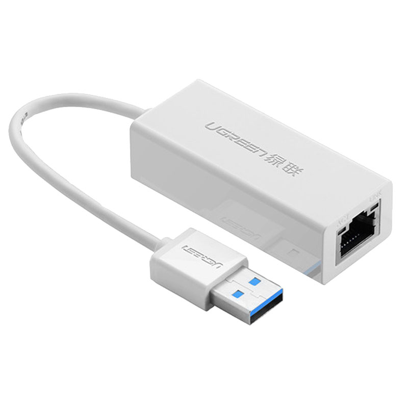 Переходник Ugreen CR111 (20255) USB 3.0 Gigabit Ethernet Adapter белый