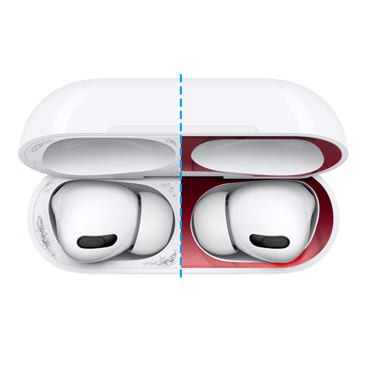 Защитная пластина LAB.C Aegis Metal Shield для наушников AirPods Pro красная