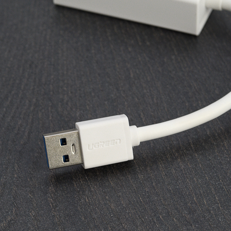 Переходник Ugreen CR111 (20255) USB 3.0 Gigabit Ethernet Adapter белый