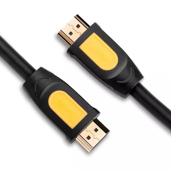 Кабель Ugreen HD101 (10167) HDMI Male To Male Round Cable (5 метров) жёлтый-чёрный