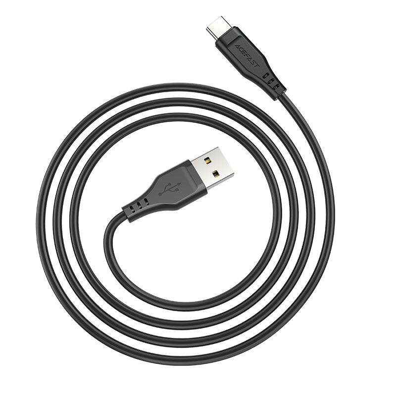 Кабель Acefast C3-04 USB-A to USB-C Charging Data Cable (1,2 метра) чёрный (AF-C3-04-BK)