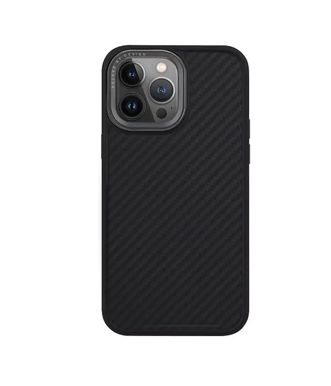 Чехол Uniq для iPhone 15 Pro Max KEVA Kevlar черный (MagSafe)