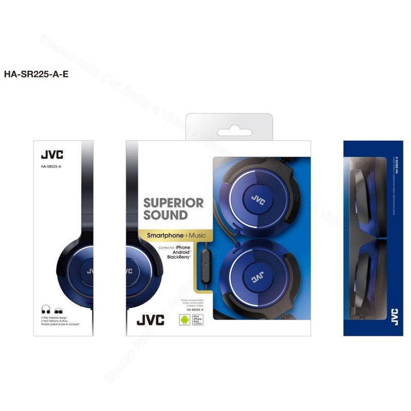 Наушники проводные JVC HA-SR225 синие