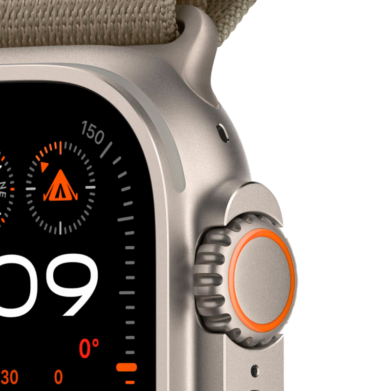 Умные часы Apple Watch Ultra 2 49 мм, GPS, титан, ремешок Alpine оливковый