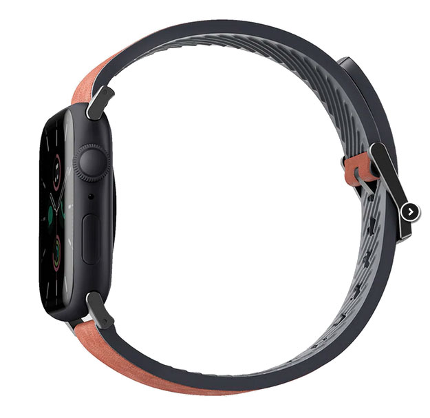 Uniq для Apple Watch 45/44/42 mm ремешок Straden Waterproof Leather/Silicone Brown