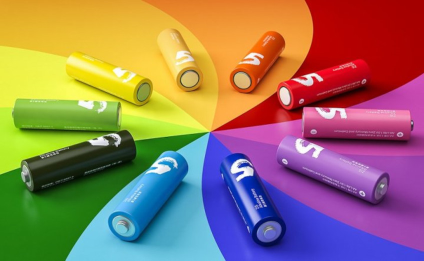 Комплект батареек алкалиновых ZMI Rainbow Zi5 AA/Zi7 AAA (12+12 шт.) разноцветные (LR24 Colors)