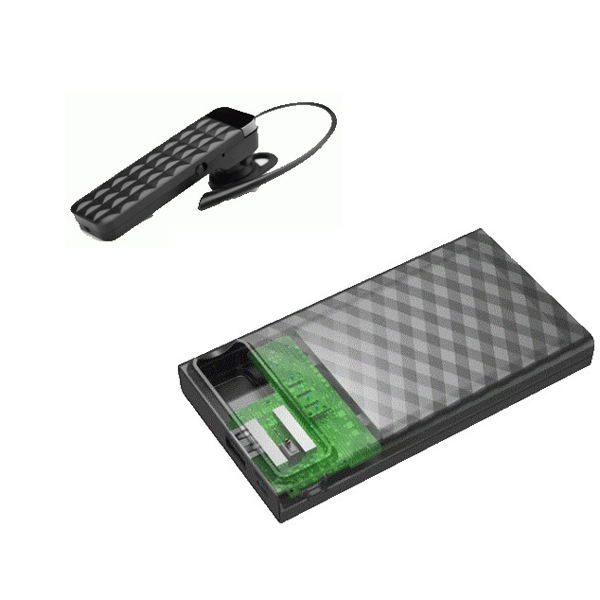 Гарнитура Bluetooth iHave Comi + PowerBank 5000 mAh черный