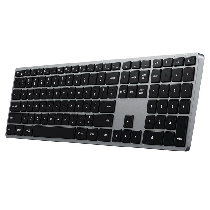 Беспроводная клавиатура Satechi Slim X3 Bluetooth Keyboard-RU. Раскладка - Русская. Цвет- Серый космос
