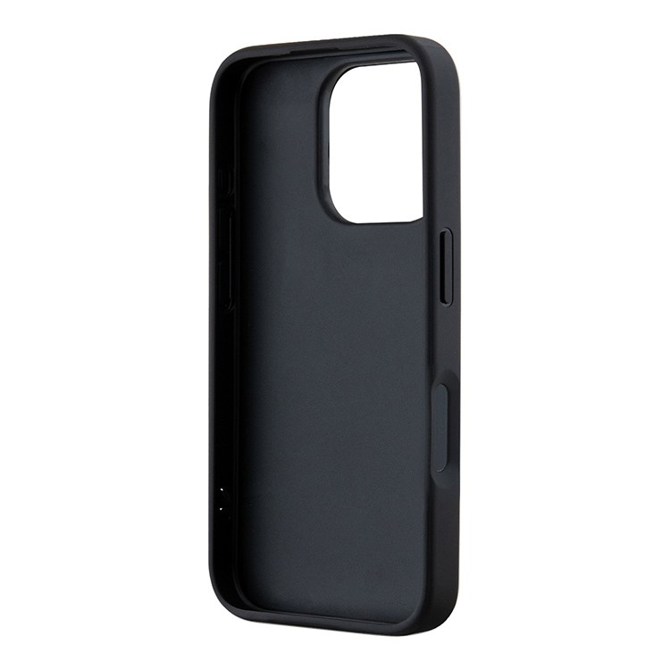 Чехол CG Mobile Karl Lagerfeld PU Saffiano Stripe Logo Hard для iPhone 16 Pro Max чёрный / красный