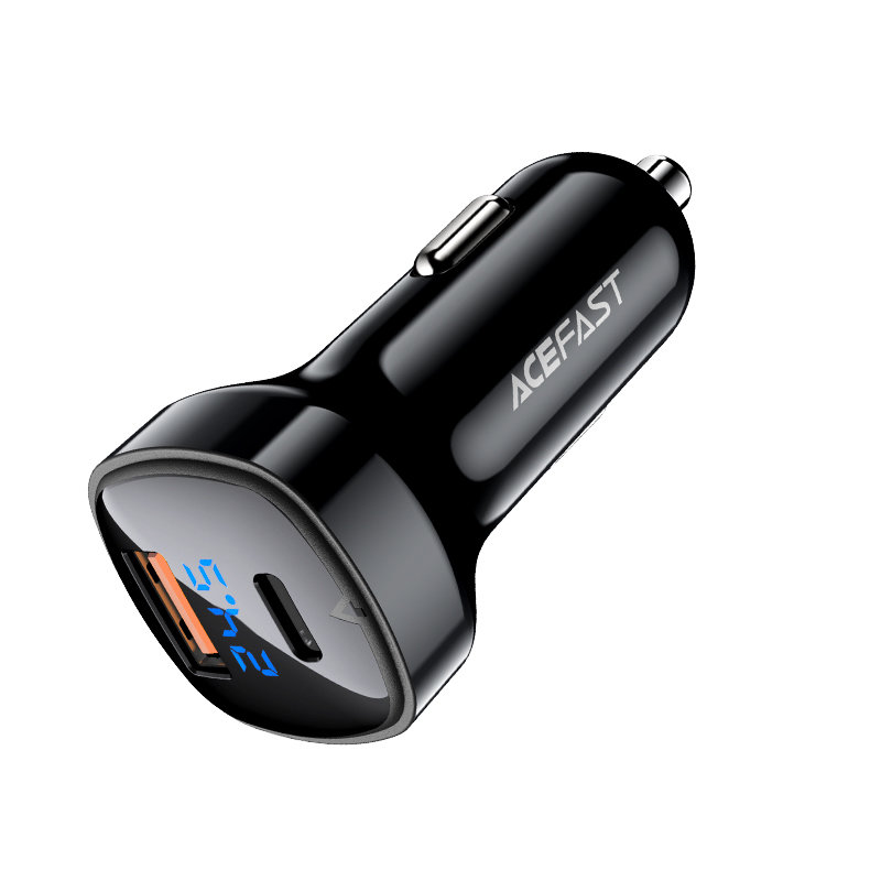 Автомобильное зарядное устройство Acefast B4 66W USB-C + USB-A Car Charger (AF-B4-BK)