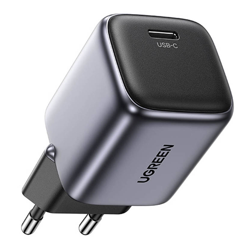 Сетевое зарядное устройство Ugreen CD318 Nexode 20W USB-C PD GaN серый космос (90664)