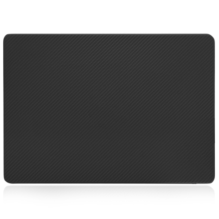 Чехол-накладка Crystal Case для MacBook Pro 14 (M1/M2/M3) 2021-2023 пластиковый под карбон чёрный