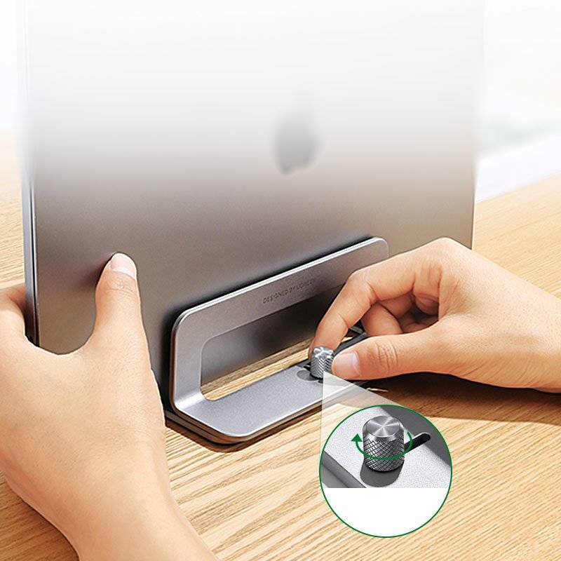 Вертикальная подставка для ноутбука UGREEN Vertical Laptop Stand LP258 серебристая (20471)
