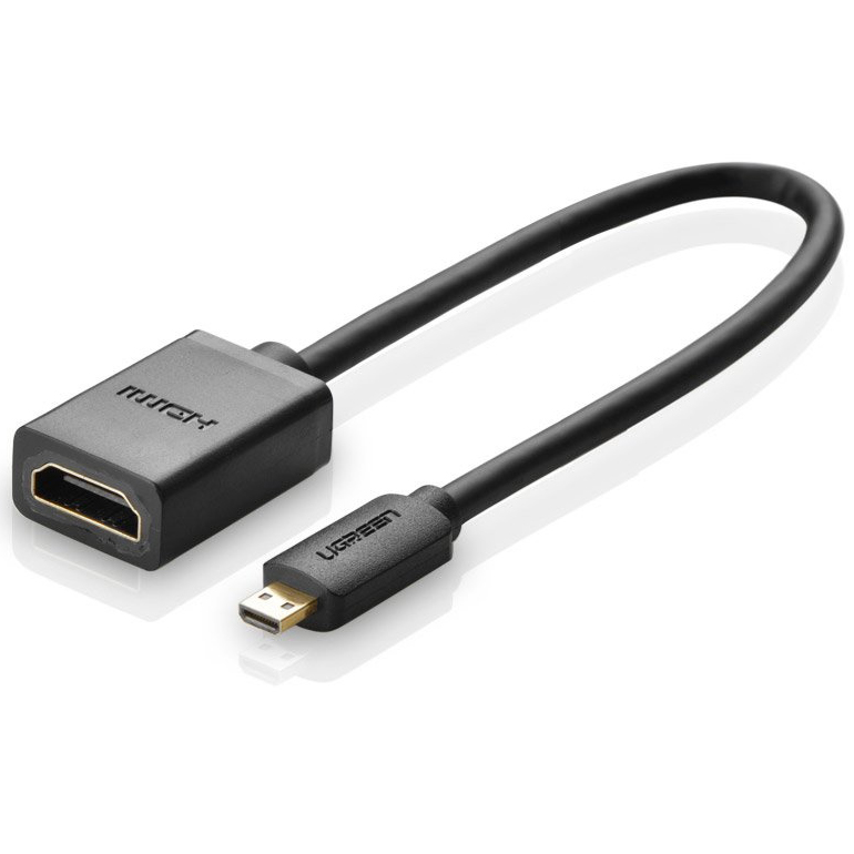 Адаптер Ugreen microHDMI — HDMI Adapter Cable чёрный (20134) 