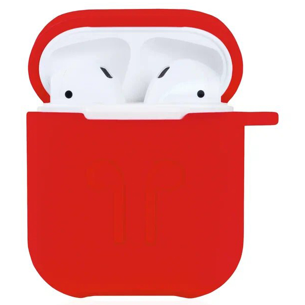 Чехол Guardi Soft Touch Protective Case для Airpods 1/2 красный
