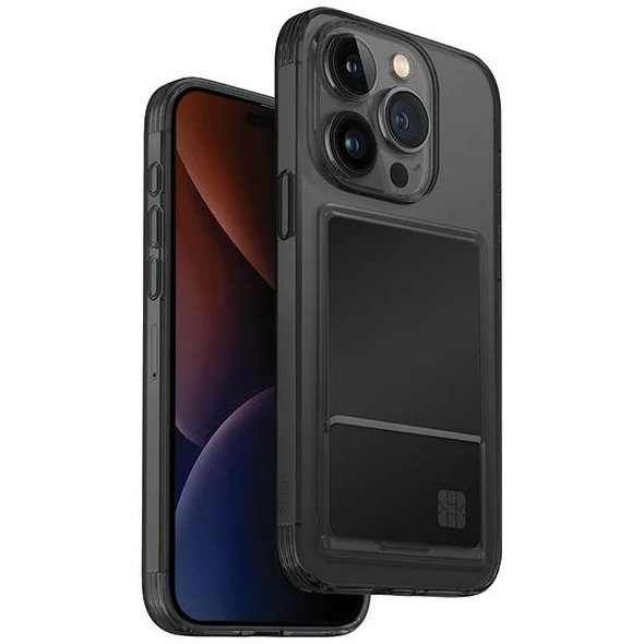 Чехол Uniq Air Fender ID для iPhone 15 Pro тёмно-серый
