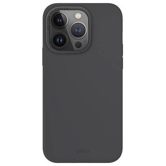 Чехол Uniq LINO MagSafe для iPhone 15 Pro тёмно-серый (Grey)
