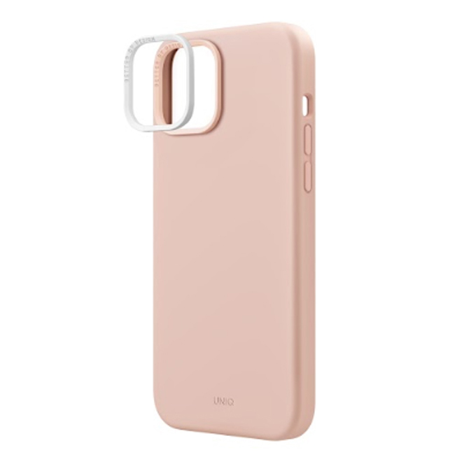 Чехол Uniq LINO MagSafe для iPhone 15 розовый (Pink)