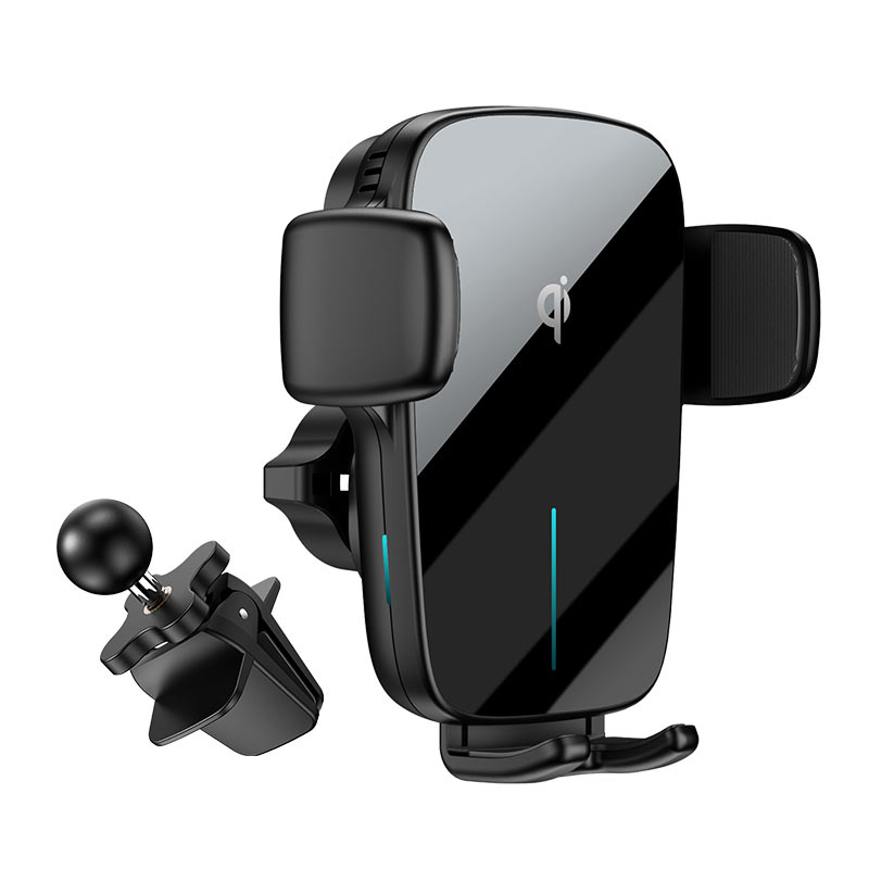 Автодержатель с функцией беспроводной зарядки Acefast D1 Fast Wireless Charger Car Mount 15W (AF-D1-BK)