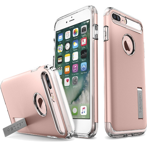 Чехол Spigen Slim Armor для iPhone 7 и 8 Plus розовое золото (SGP-043CS20311)