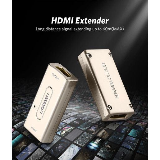 Усилитель видеосигнала UGREEN (40265) HDMI Signal Amplifier серебристый