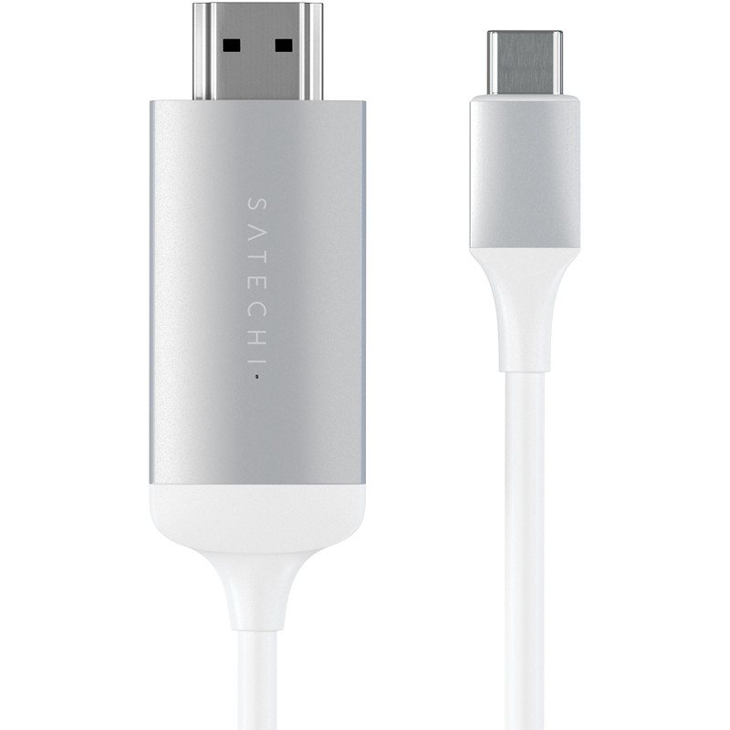 Кабель Satechi USB Type-C to HDMI 4K 60Hz (1,8 метра) ST-CHDMIS серебристый