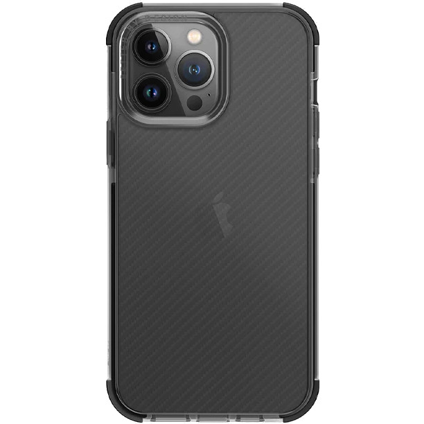 Чехол Uniq Combat для iPhone 14 Pro Max Чёрный (Aramid effect Smoke)