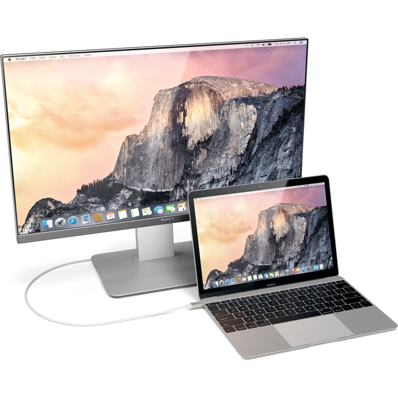 Кабель Satechi USB Type-C to HDMI 4K 60Hz (1,8 метра) ST-CHDMIS серебристый