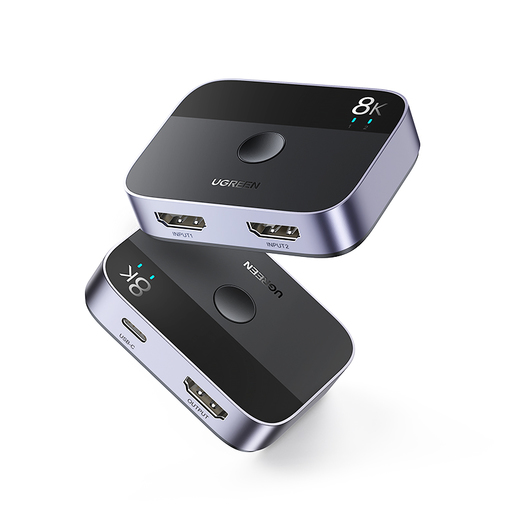 Разветвитель Ugreen CM561 (90385) 2-In-1 Out HDMI Switch 8K@60Hz чёрный