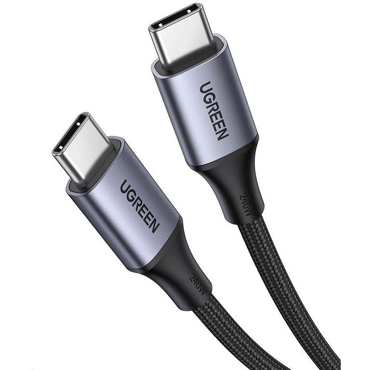 Кабель UGREEN US535 (15311) USB-C - USB-C 240W PD - 1 метр
