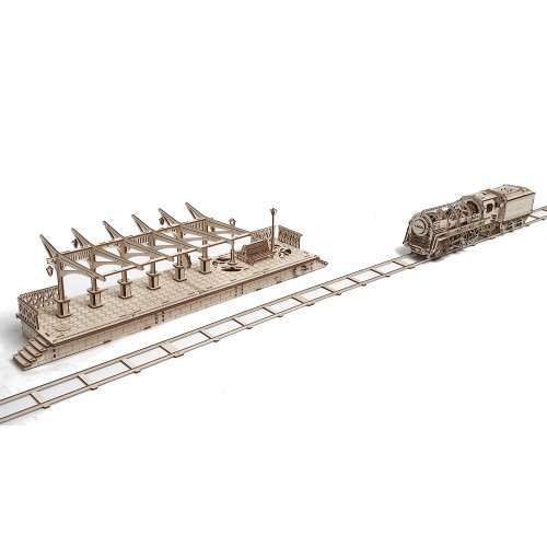 3D-пазл UGears Перрон (Railway Platform)
