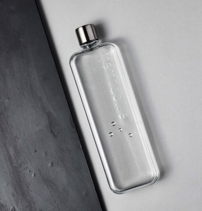 Бутылка Memobottle Slim  для напитков прозрачная