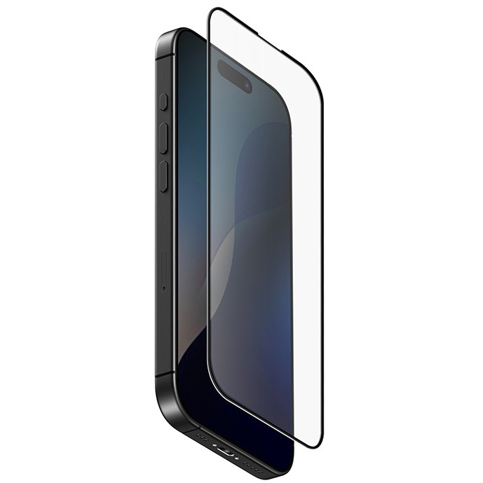 Защитное стекло Uniq OPTIX Matte Clear/Black (+installer) для iPhone 16