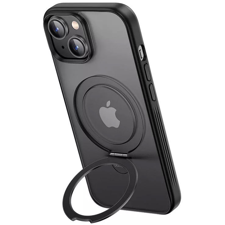 Чехол Ugreen LP761 Protective Case Magnetic Stand для iPhone 15 чёрный (25521)