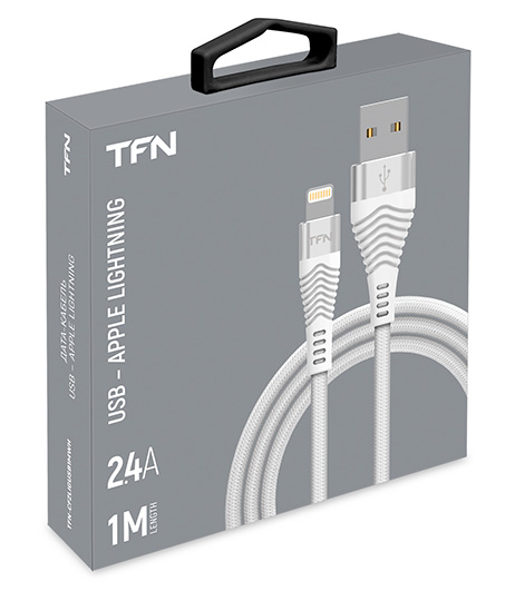 Кабель TFN 8pin (Lightning-USB) Forza (1 метр) белый