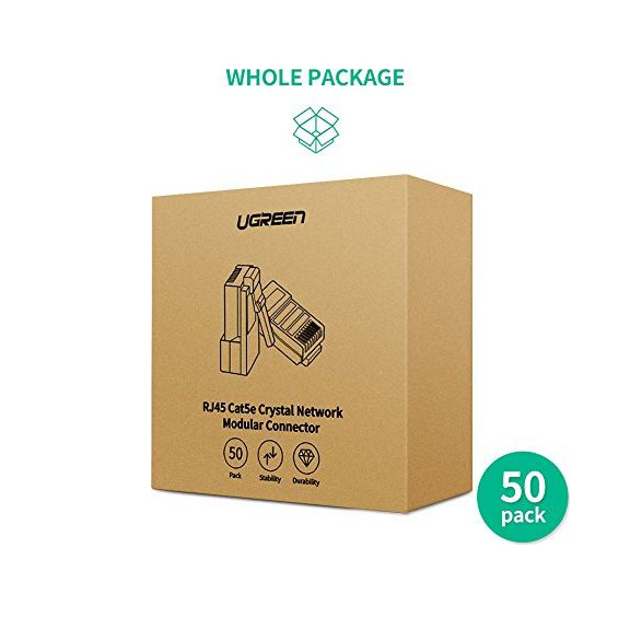 Коннектор Ugreen NW110 RJ-45 Connector (50 шт) (20331)
