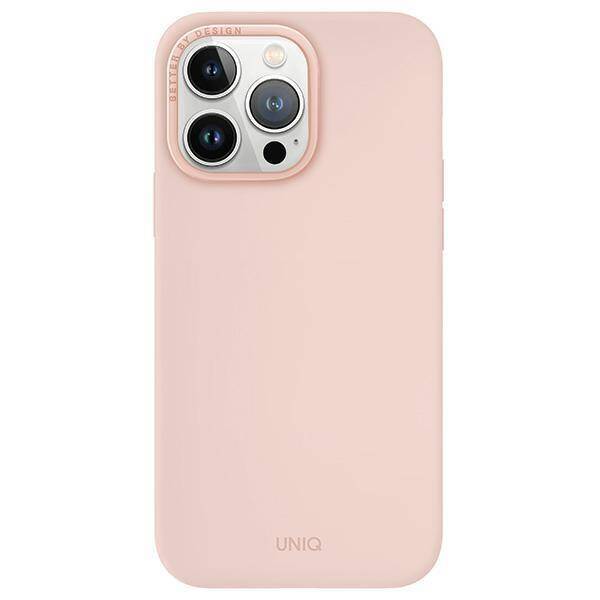 Чехол Uniq LINO MagSafe для iPhone 15 Pro Max розовый (Pink)